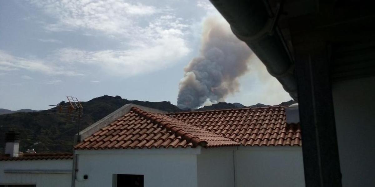 Perspectivas del incendio de Valleseco 17-08-19 Perspectivas del incendio de Valleseco 17-08-19