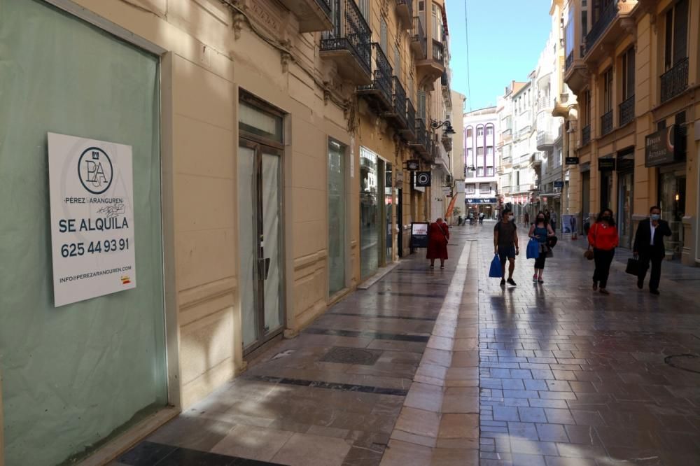 El comercio entra en crisis en el Centro de Málaga.