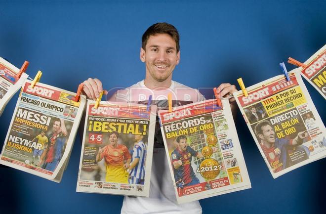 Todos los reportajes de Messi con Sport