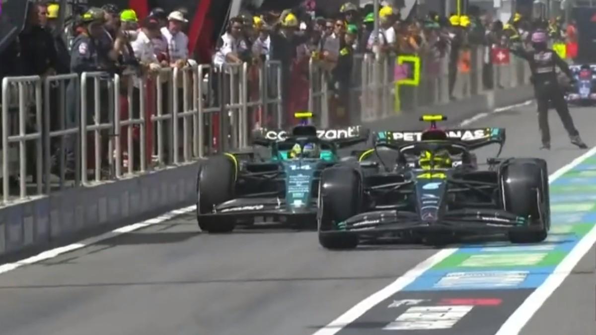 Hamilton y Alonso, en el incidente en el GP de Canadá