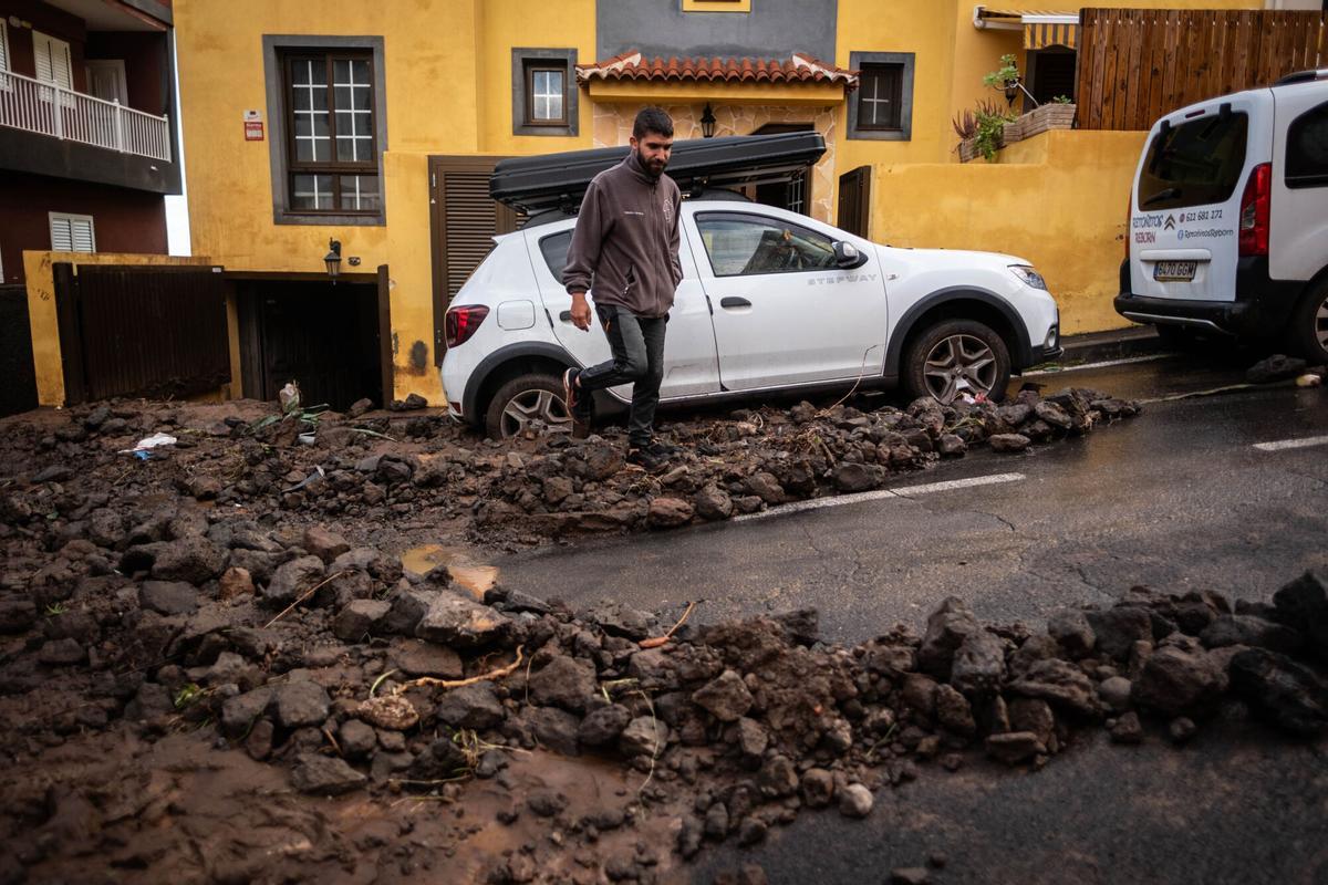 Así ha afectado el temporal a El Pris, en Tacoronte