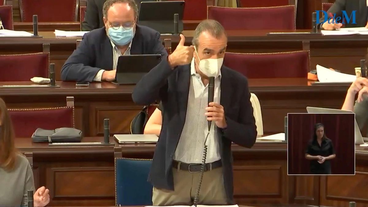 Juan Pedro Yllanes, en el Parlament