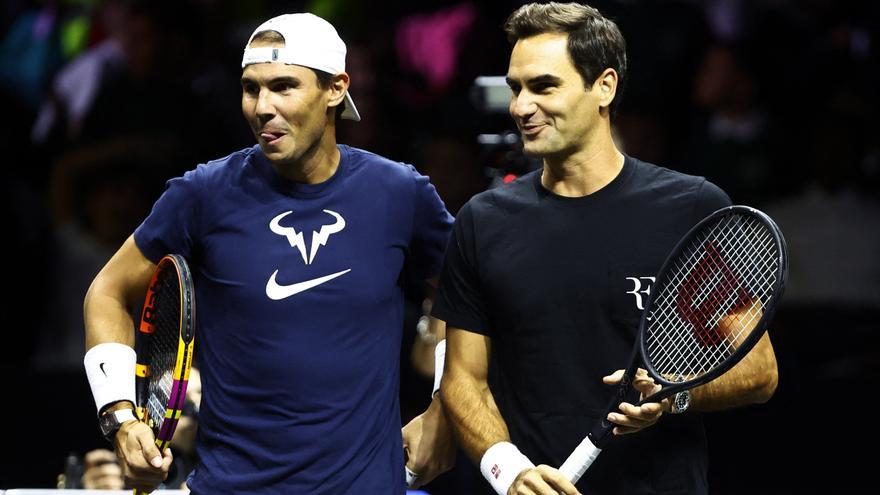 Primeras imágenes del reencuentro de Nadal y Federer en la Laver Cup 2022