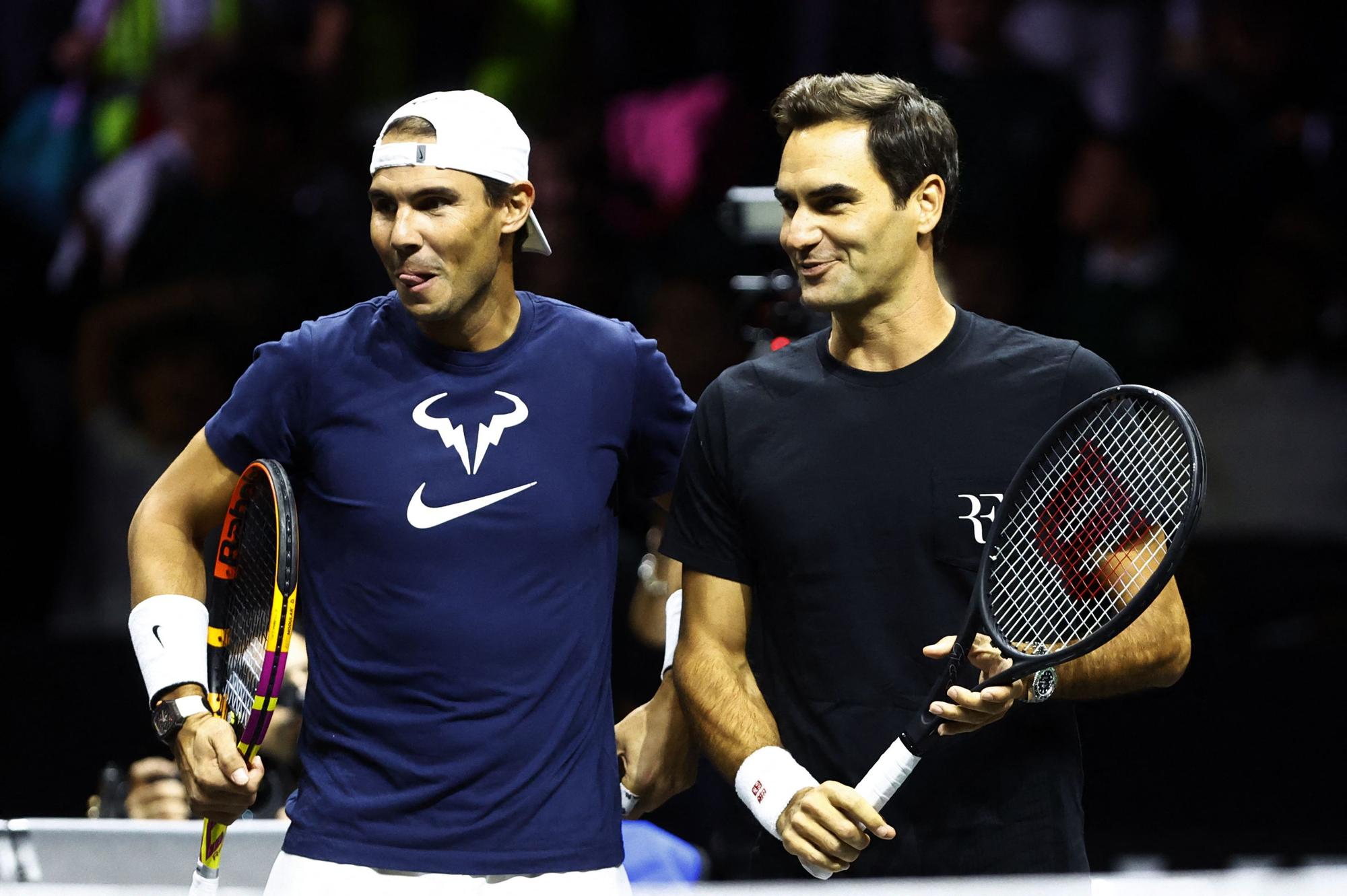 Primeras imágenes del reencuentro de Nadal y Federer en la Laver Cup 2022