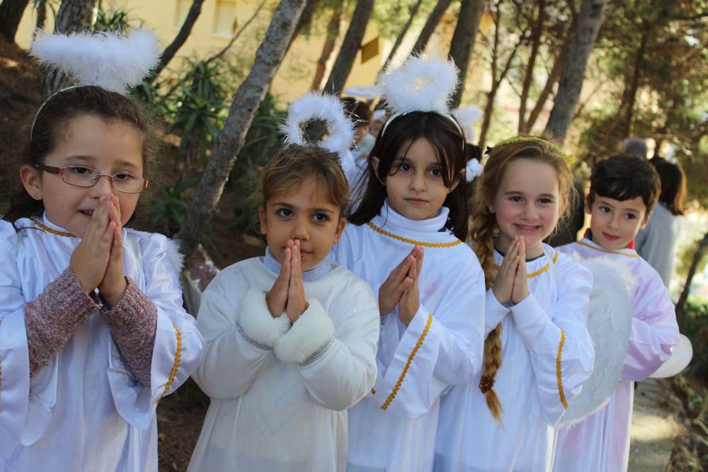 Belén viviente en el colegio de las Esclavas