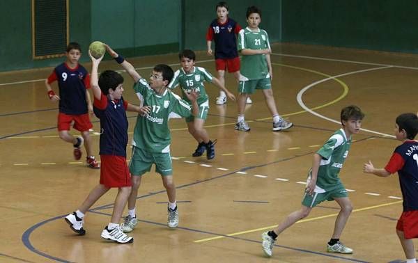 BALONMANO: Maristas-Casablanca (alevín masculino) / Maristas-Balonmano Aragón (infantil) / Maristas-Aragón Santa Isabel (benjamín mixto)