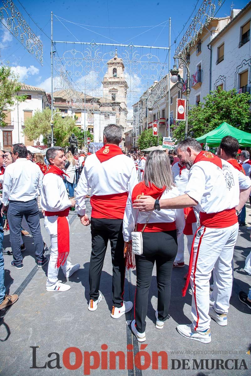 Recorrido Caballos del Vino día dos de mayo en Caravaca