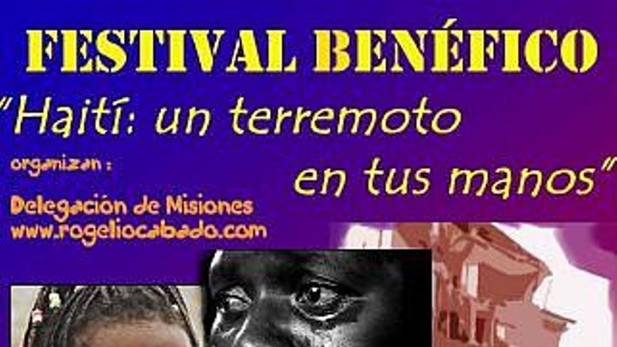 Cartel del festival benéfico.