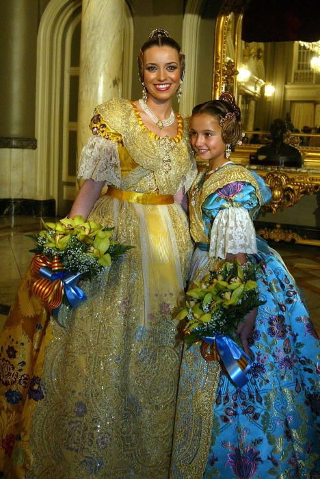 Esta vez había contraste de colores. Gueguel, de amarillo; Cristina, de azul.