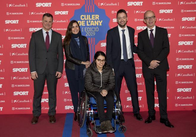 Nujeen Mustafa ganadora del premio Culé Internacional.