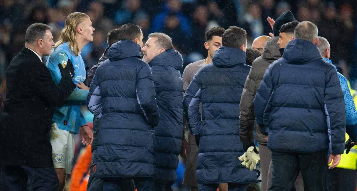 Erling Haaland se enzarzó con Lo Celso tras el partido