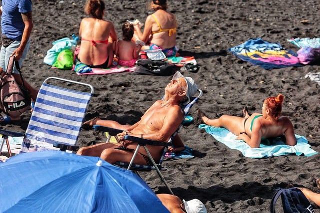 Playa Jardín, en Puerto de la Cruz