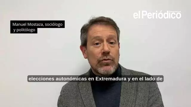 Vídeo | El sociólogo y politólogo, Manuel Mostaza, analiza los resultados de la encuesta electoral sobre Extremadura de Gesop para Prensa Ibérica