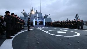 Una ceremonia militar rusa en San Petersburgo, el pasado 24 de diciembre.