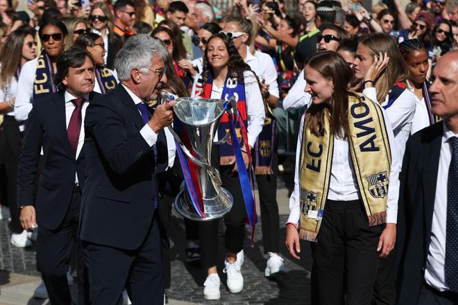 Las imágenes de la celebración de la segunda Champions del Barça en Barcelona