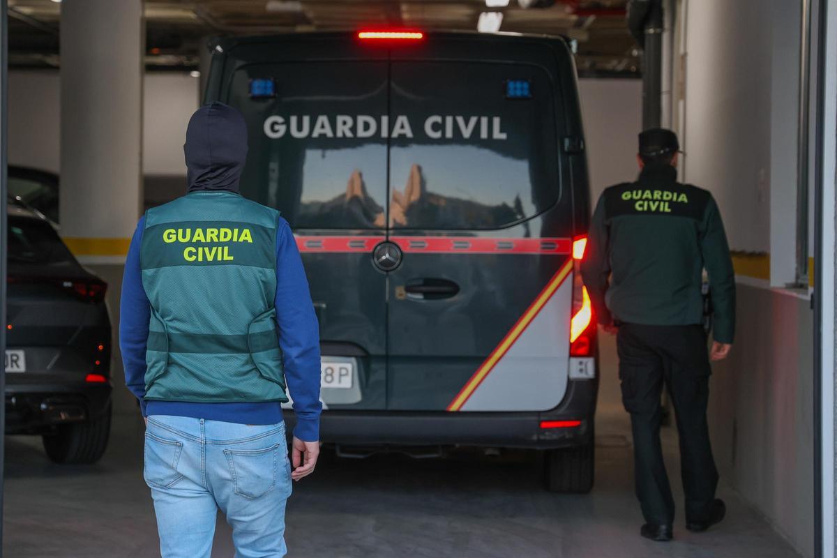 Una operación policial en Vilagarcía.