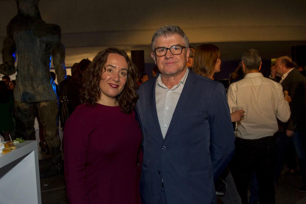 Vicent Ros, director del Palau de la Música, y Gloria Tello, concejala de Cultura del Ayuntamiento de València.