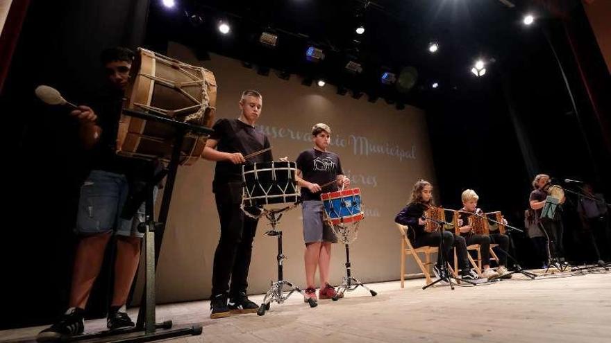 La Bandina, de Javier Tejedor, ayer por la tarde, en los &quot;Encuentros con la música&quot;.