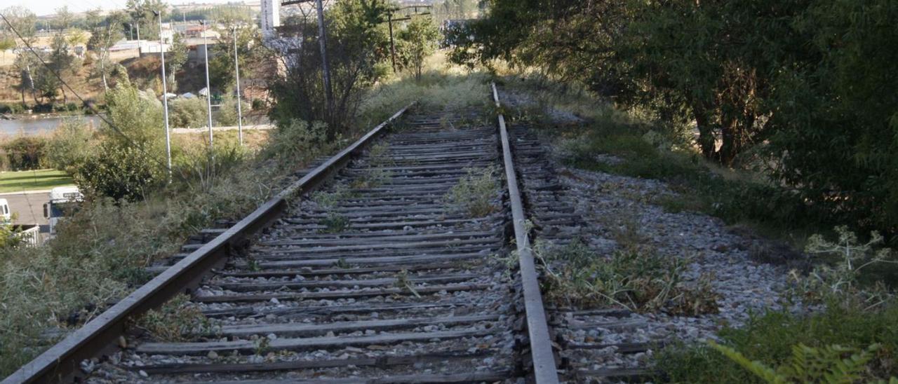 Arriba vía férrea de la antigua Ruta de la Plata. Sobre estas líneas el trazado y los habitantes de las provincias afectadas y la zona de influencia. | D. R./Juntos por Sayago