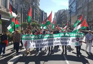 Otra marcha vuelve a demostrar el apoyo vigués al pueblo palestino