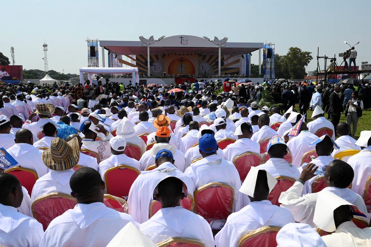 Más de un millón de personas asistieron a la misa del papa Francisco en el Congo