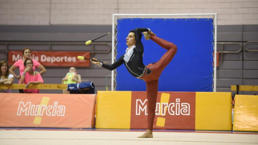 Víctor García, durante un ejercicio.