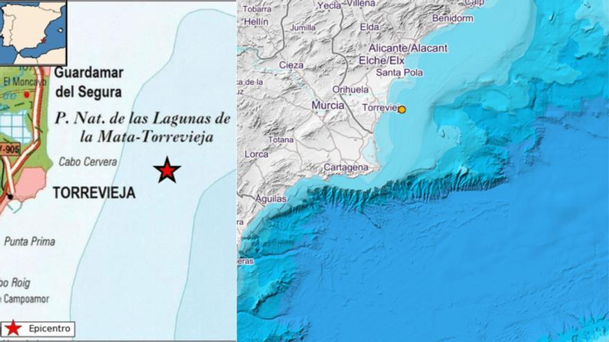 Terremoto frente a la costa de Torrevieja