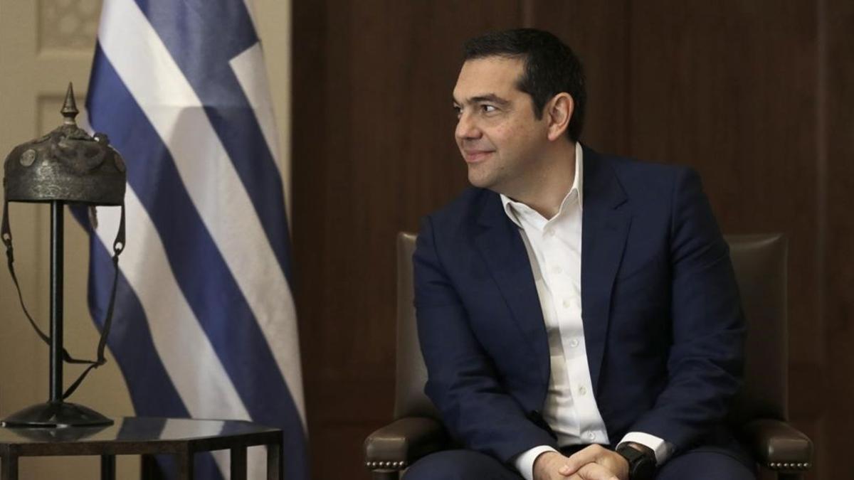 El primer ministro griego, Alexis Tsipras, durante una visita oficial a Jordania en abril.