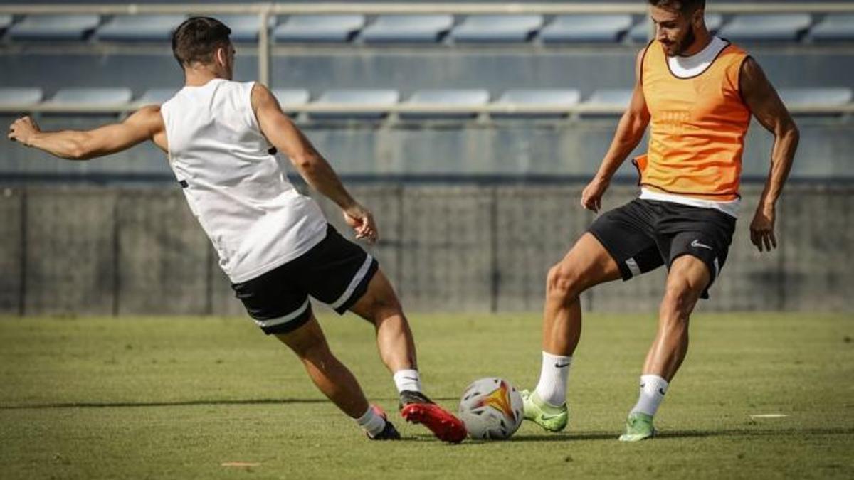 Muñoz, en un entrenamiento