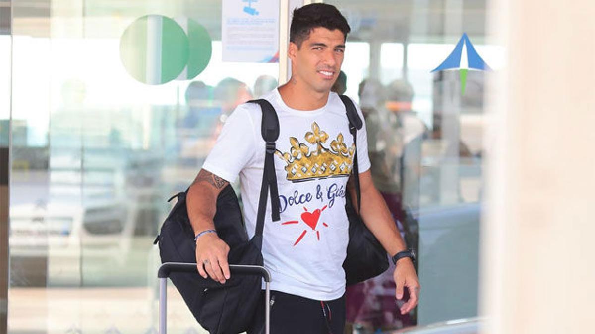 Luis Suárez ya está en Barcelona