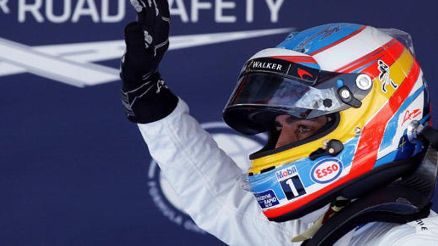 Fernando Alonso en el circuito de Montmeló