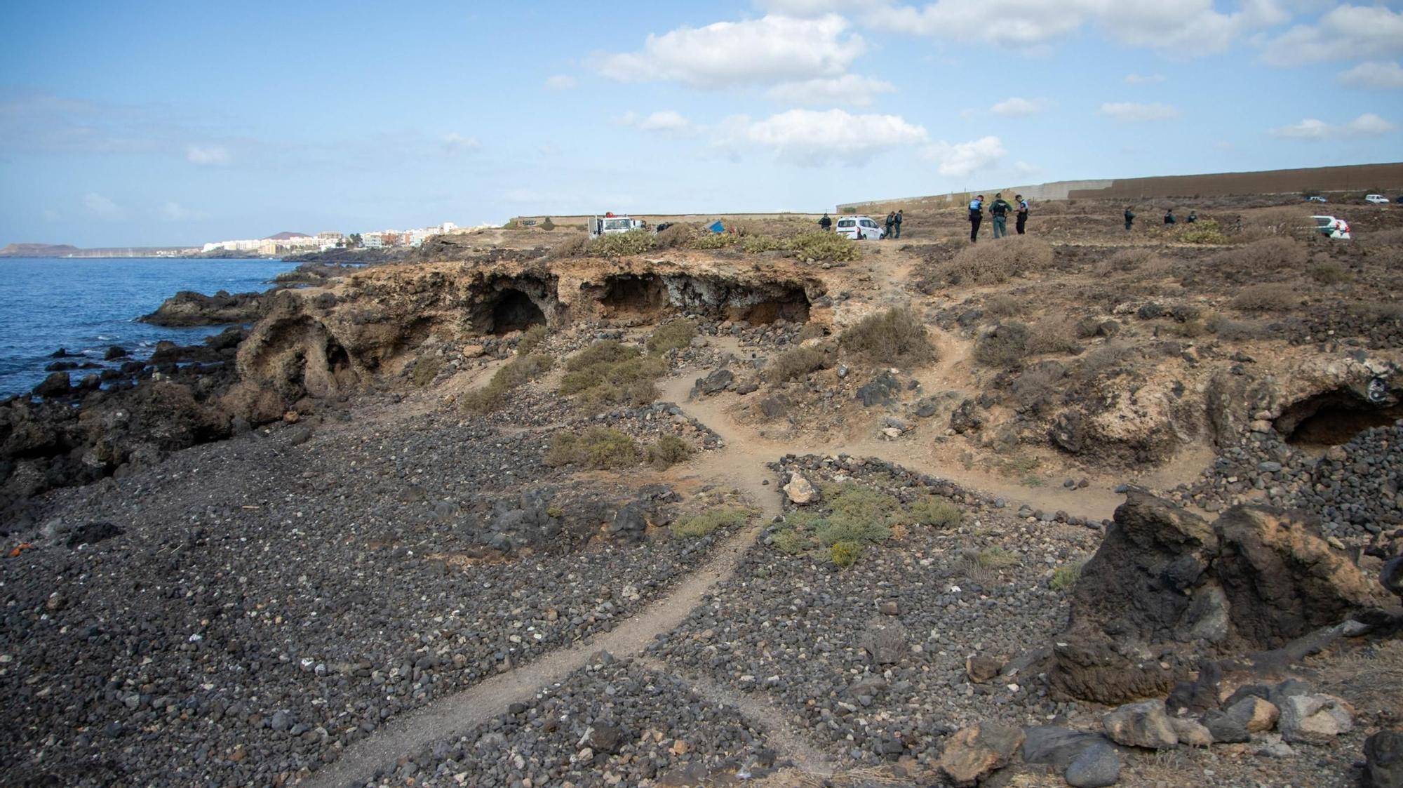 Operativo de desalojo de asentamientos ilegales en la costa de Granadilla