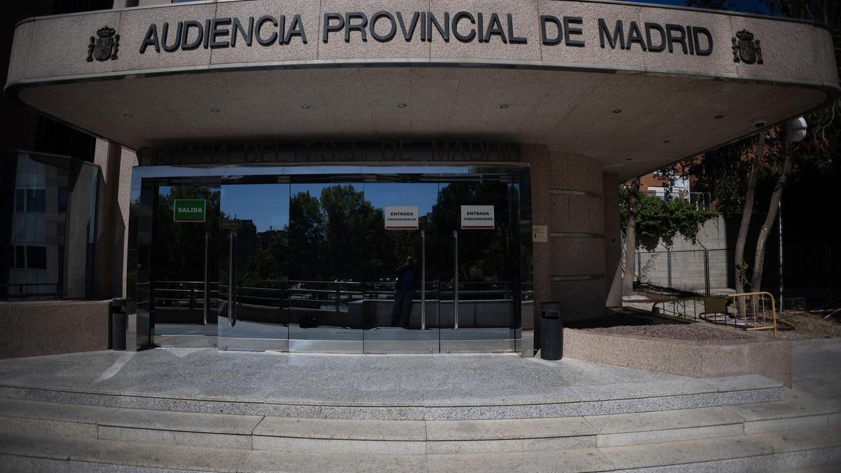Fachada de la sede de la Audiencia Provincial de Madrid.