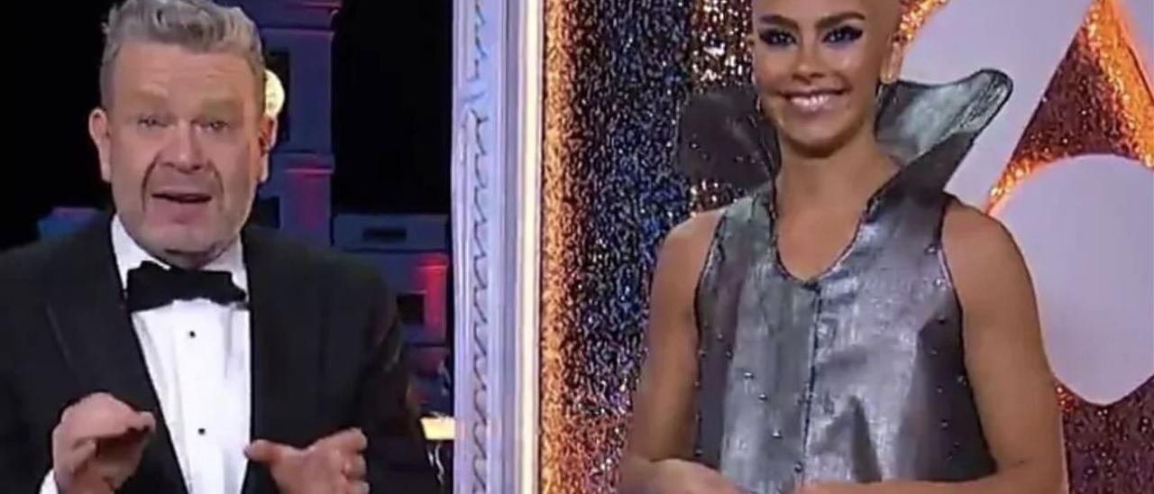Cristina Pedroche y Alberto Chicote, en las Campanadas de Antena 3.