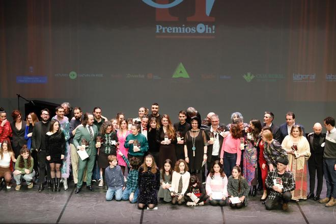 En imágenes: El Teatro Jovellanos acoge la entrega de los Premios "Oh!" a las artes escénicas