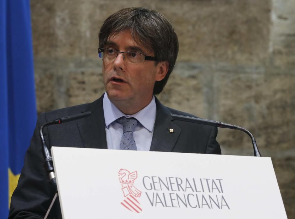 Cumbre bilateral entre Puig y Puigdemont en Valencia