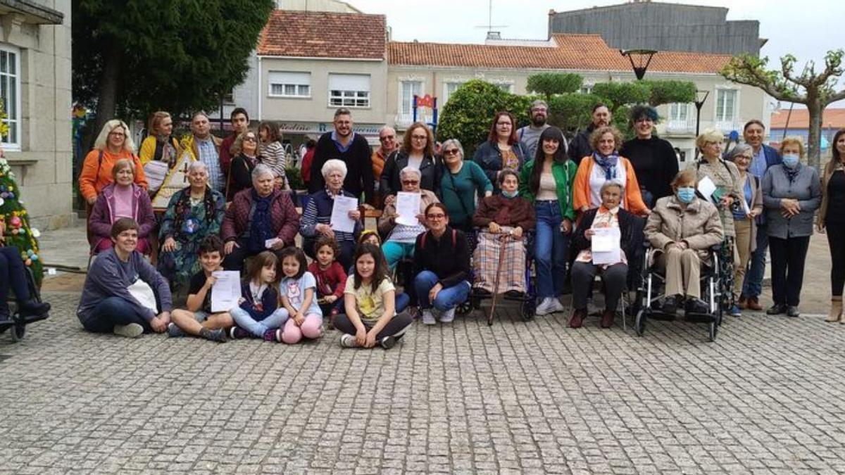 Participantes en la fiesta vivida en O Grove.