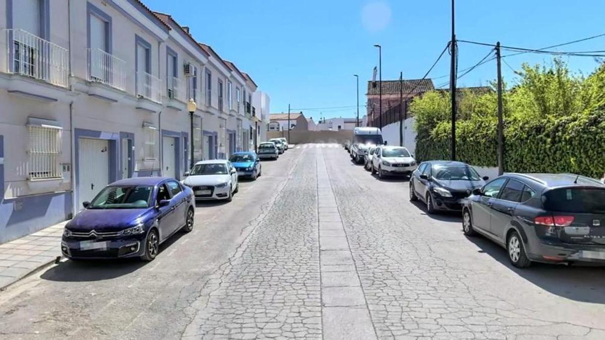 Avenida de Europa, en Fuente del Maestre, lugar de los hechos.