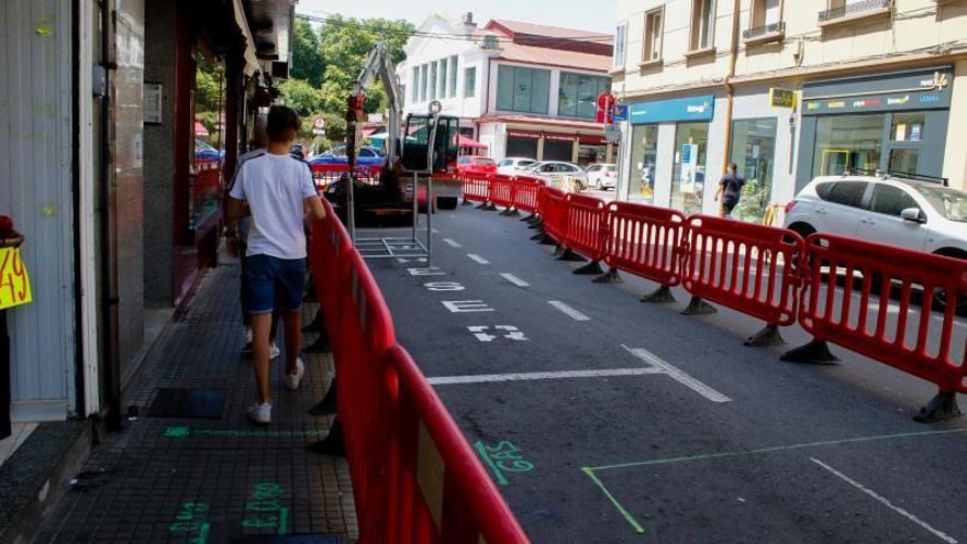 Las obras de humanización comenzaron ayer en la parte más próxima a Alexandre Bóveda.
