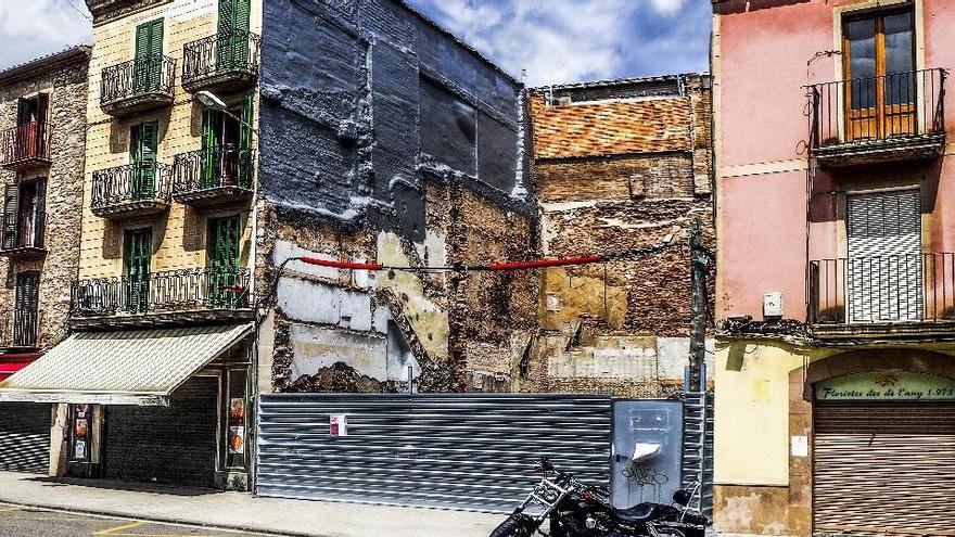 Simulació de l&#039;espai que quedaria buit amb l&#039;enderroc de l&#039;edifici de Cal Pau