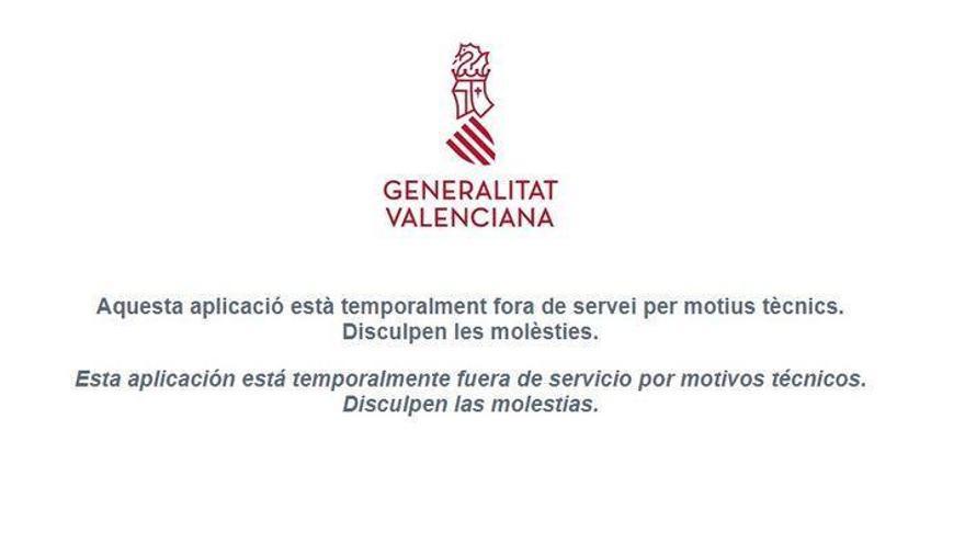 Colapso en la web de la Generalitat valenciana para las ayudas a la hostelería