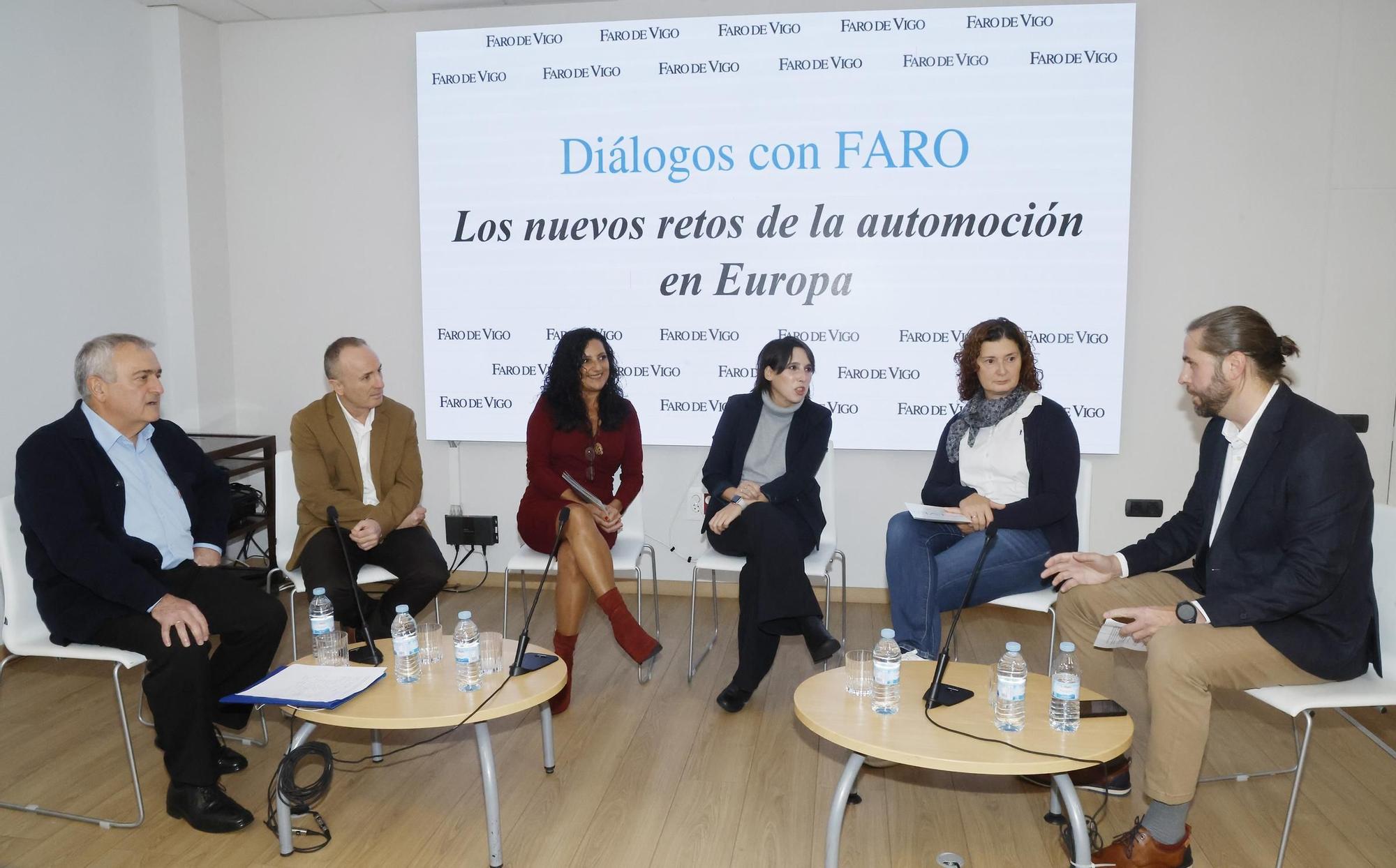 Desde la izquierda: Manuel Canitrot, Cástor González, Marta Díaz, María Jesús Lorenzana, Sandra Baquero y José Carneiro