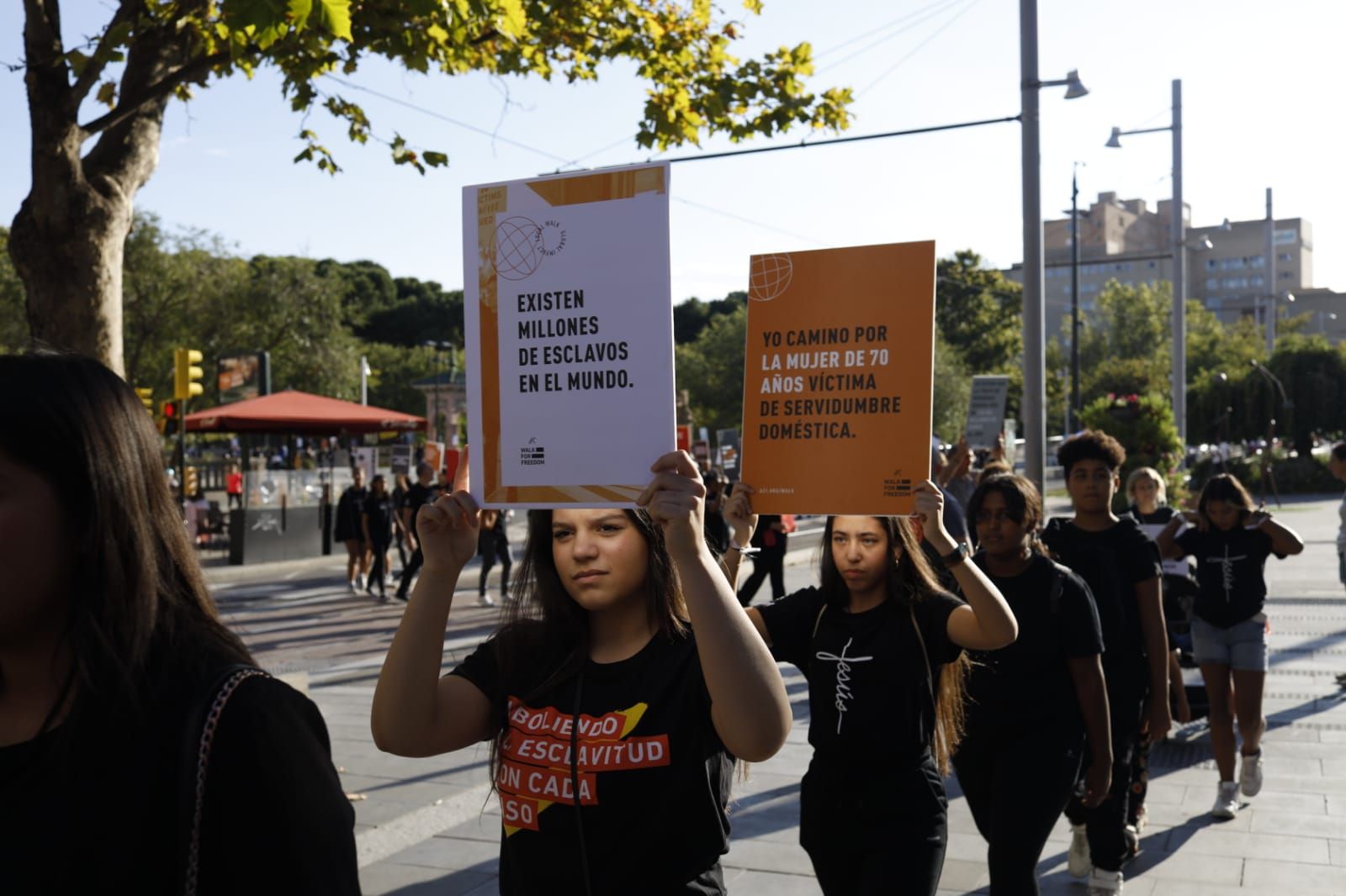 Marcha contra la trata de personas en Zaragoza