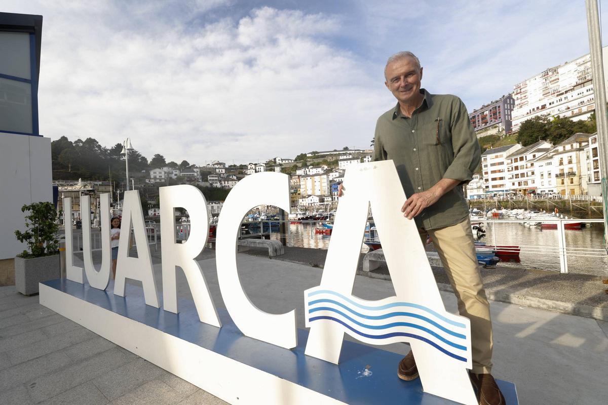 Óscar Celada, ayer, en Luarca.