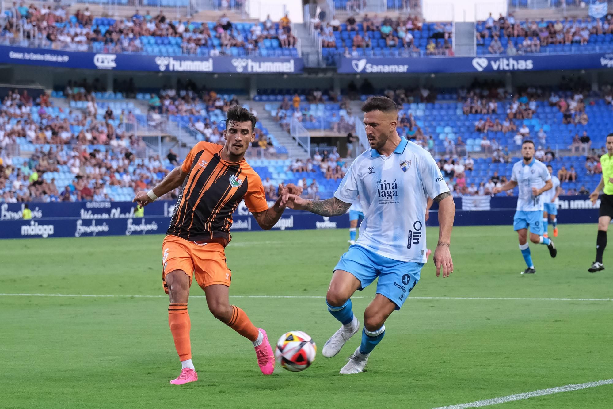 Málaga CF - Antequera CF: el Trofeo Costa del Sol, en imágenes