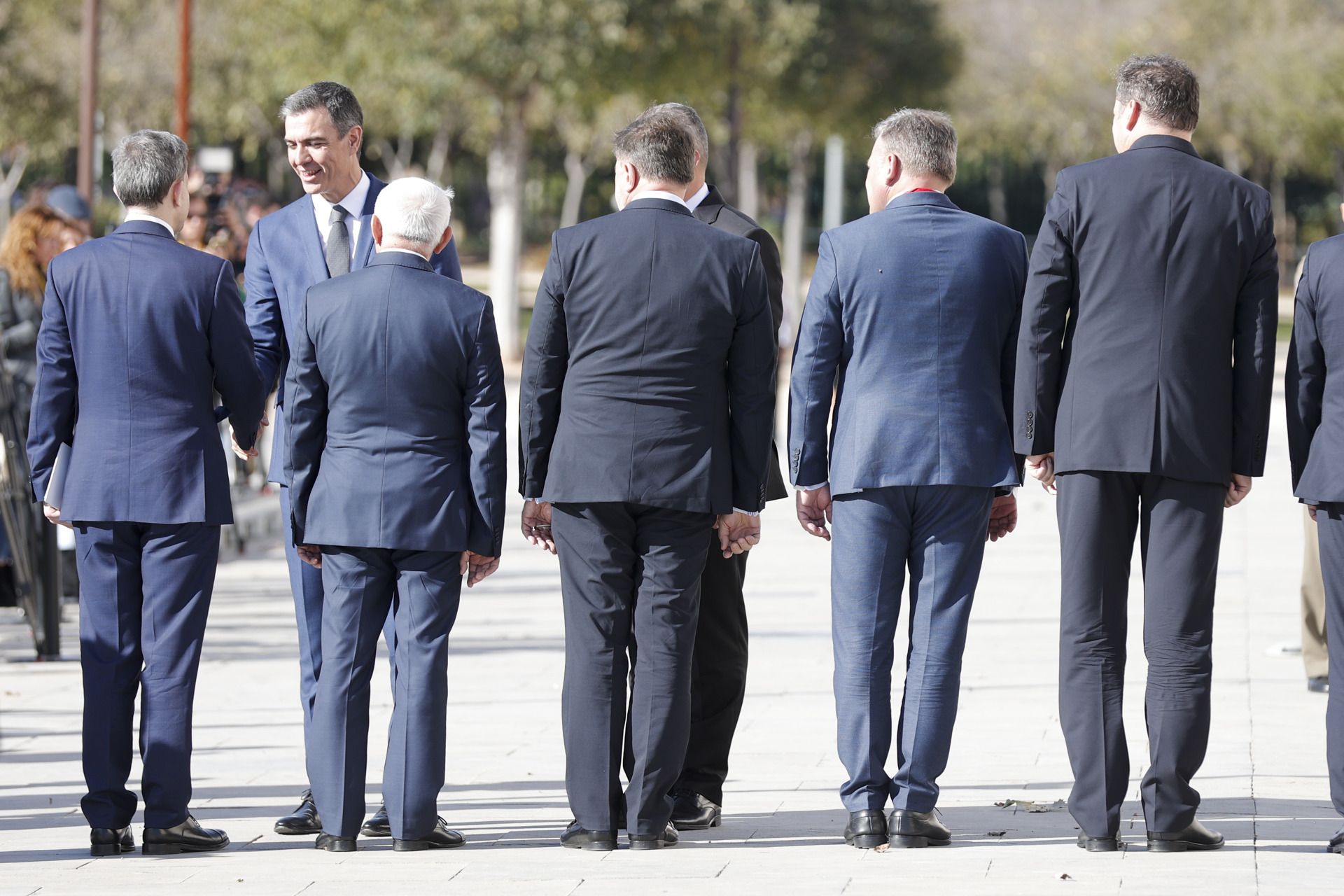 Cumbre en Castelló | Las primeras imágenes de la llegada de Pedro Sánchez al Auditori