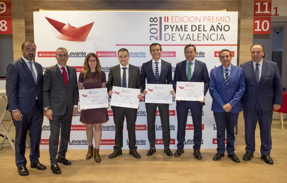 Premios Santander a la Pyme del Año de València 2018 junto a la Cámara de Comercio y en colaboración con Levante-EMV