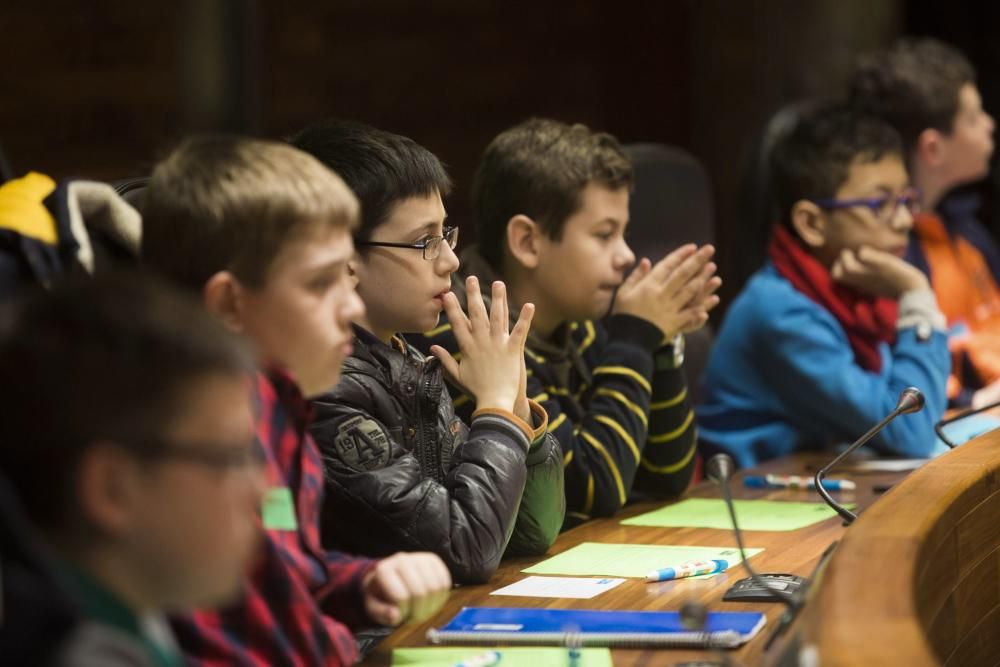 Visita escolar a la Junta General