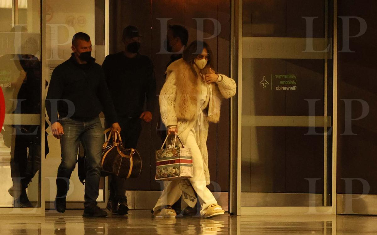 Jennifer López, en el aeropuerto de Gran Canaria