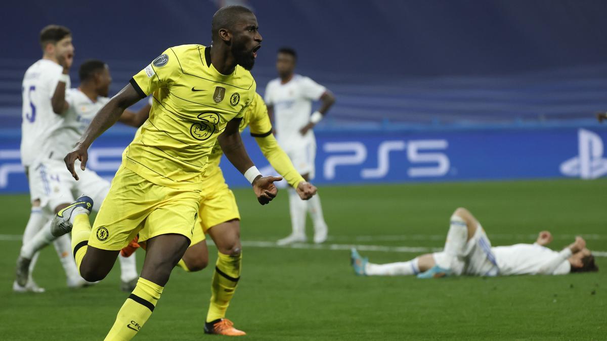 Rüdiger celebra su gol frente al Real Madrid | EFE